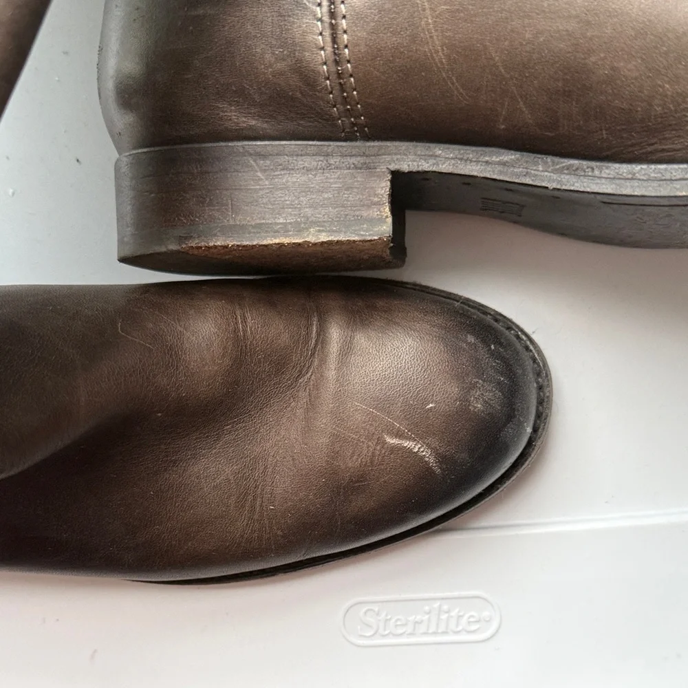 Frye Brown Leather Riding Boots - Picture 5 of 6